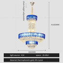 GobekUsa Crystal Chandelier: Postmodern Multi-layer Luxury for Living Room, Hotel Lobby, and Villa