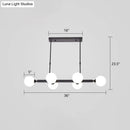 GobekUsa Postmodern Opaline Glass Molecular Island Pendant Light for Dining Room