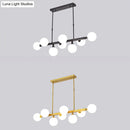 GobekUsa Postmodern Opaline Glass Molecular Island Pendant Light for Dining Room