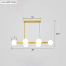 GobekUsa Postmodern Opaline Glass Molecular Island Pendant Light for Dining Room