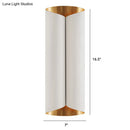GobekUsa Postmodern Roll Shape Metal Wall Lamp Sconce - 2-Bulb Wall Mount Light for Stairs