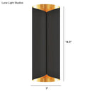 GobekUsa Postmodern Roll Shape Metal Wall Lamp Sconce - 2-Bulb Wall Mount Light for Stairs