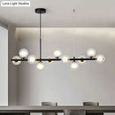 GobekUsa LED Island Pendant Light: Postmodern Glass Bubble Lamp for Dining Room