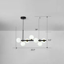 GobekUsa LED Island Pendant Light: Postmodern Glass Bubble Lamp for Dining Room