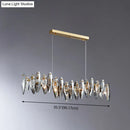 GobekUsa Postmodern Smoke Grey Glass Leaf Suspension Lamp – Gold Restaurant Island Light