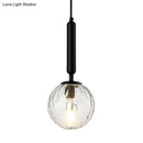 GobekUsa Postmodern Spherical Wall Mounted Lamp in Black/Gold with Clear Water/White Glass - Perfect Bedside Light