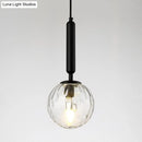 GobekUsa Postmodern Spherical Wall Mounted Lamp in Black/Gold with Clear Water/White Glass - Perfect Bedside Light