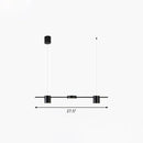 GobekUsa Postmodern Straight Bar LED Ceiling Light for Kitchen Island – Stylish Metal Hanging Fixture