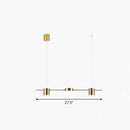 GobekUsa Postmodern Straight Bar LED Ceiling Light for Kitchen Island – Stylish Metal Hanging Fixture