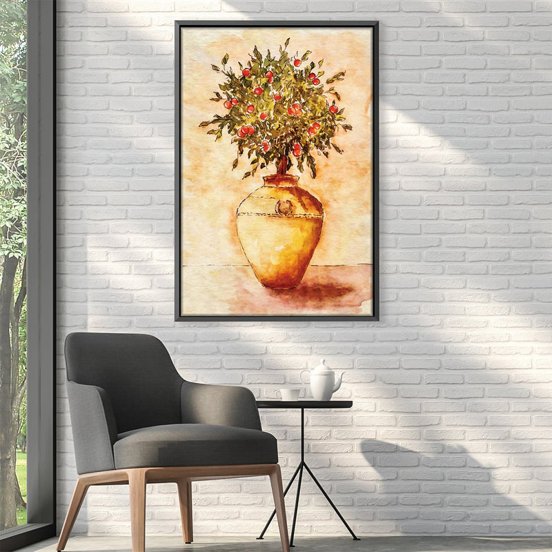 Potted Fruit Tree Canvas