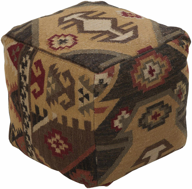 Gloggnitz Dark Brown Pouf