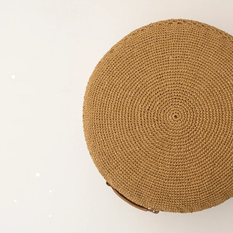 Pouf Made with Handcraft Rope