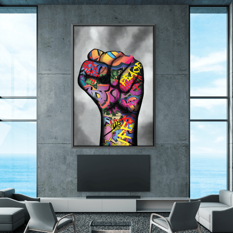 Power Fist Canvas