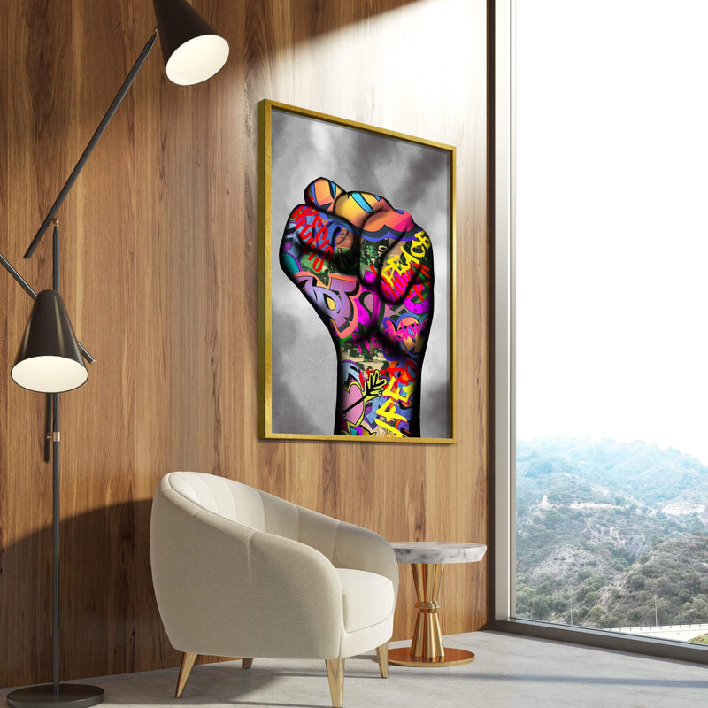 Power Fist Canvas