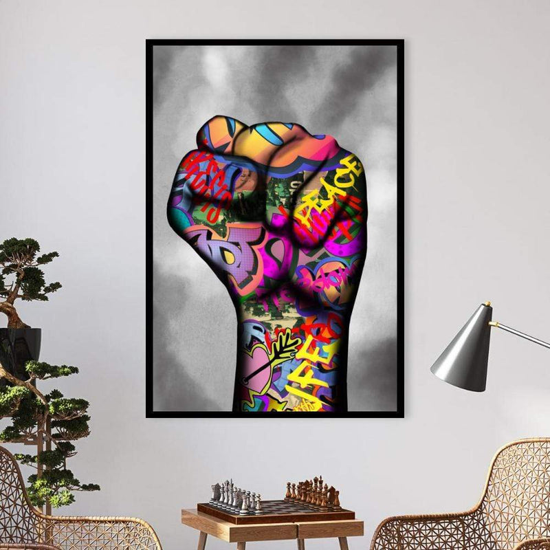 Power Fist Canvas