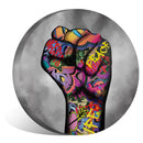 Power Fist Canvas - Circle