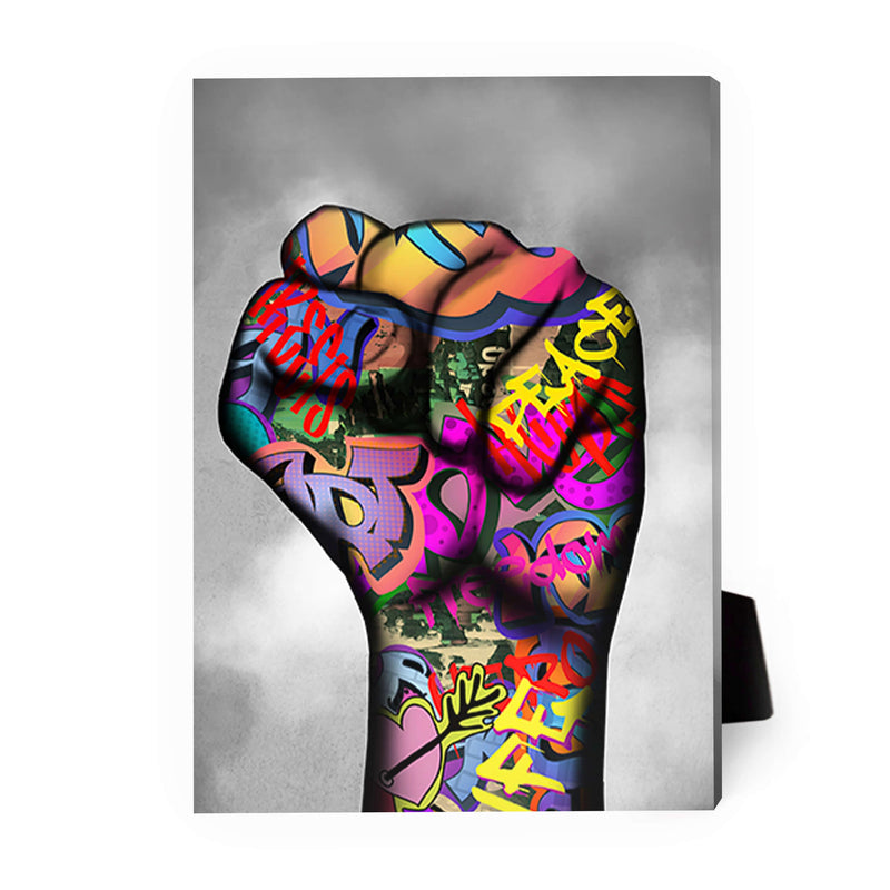 Power Fist Desktop Canvas