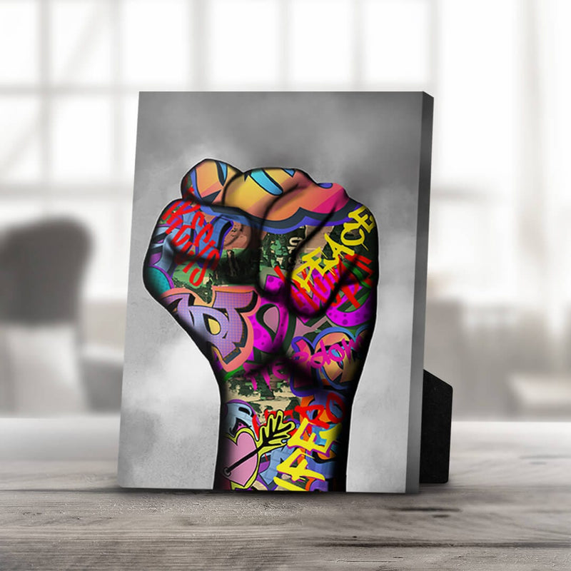 Power Fist Desktop Canvas