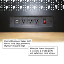 Overhead Pro 72" Rolling Tool Chest | 79" Tall | 24" Deep | 14 Drawers | Overheads | Pegboard & Power Strip by GTools USA