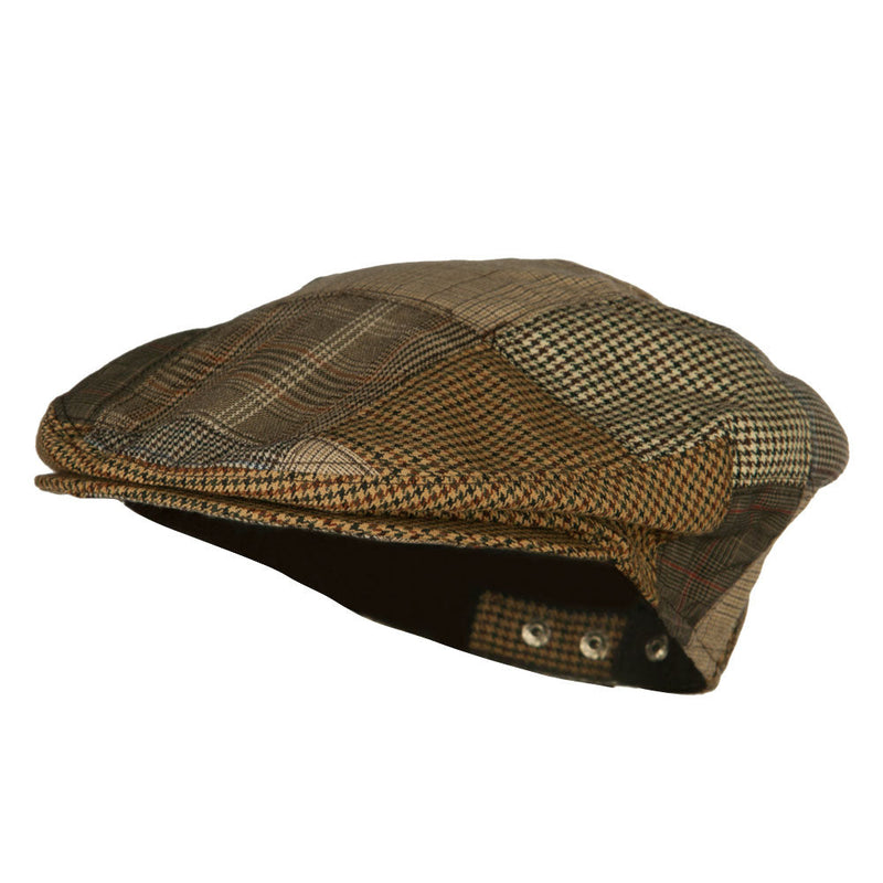 Men's Plaid Patchwork Ivy Cap