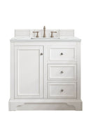 James Martin De Soto 36" Single Bathroom Vanity, Bright White