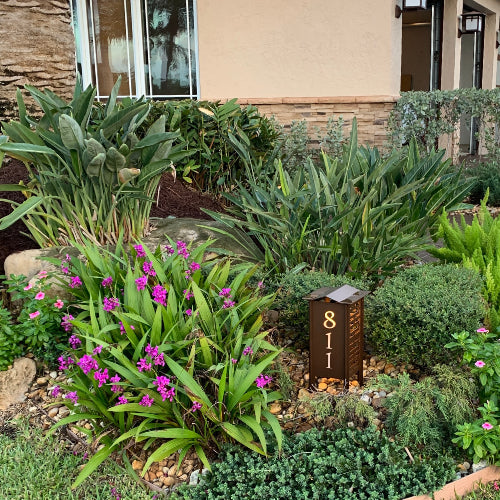 RadiantLight 14" tall ADDRESS MARKER Landscape Light - Garden Light