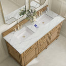 James Martin Lorelai 60" Double Bathroom Vanity, Light Natural Oak