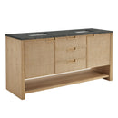 James Martin Solene 72" Double Bathroom Vanity, Seaside Oak