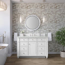 James Martin Bristol 48" Single Bathroom Vanity, Bright White