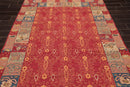 5'10" x 8'10" Hand Knotted 100% Wool Reversible Oriental Area Rug Red