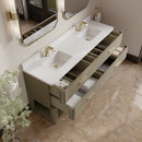 James Martin Lucian 72" Double Bathroom Vanity, Pebble Oak