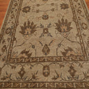 8x10 Moss, Tan Hand Knotted Wool Arts & Crafts Tibetan Area Rug