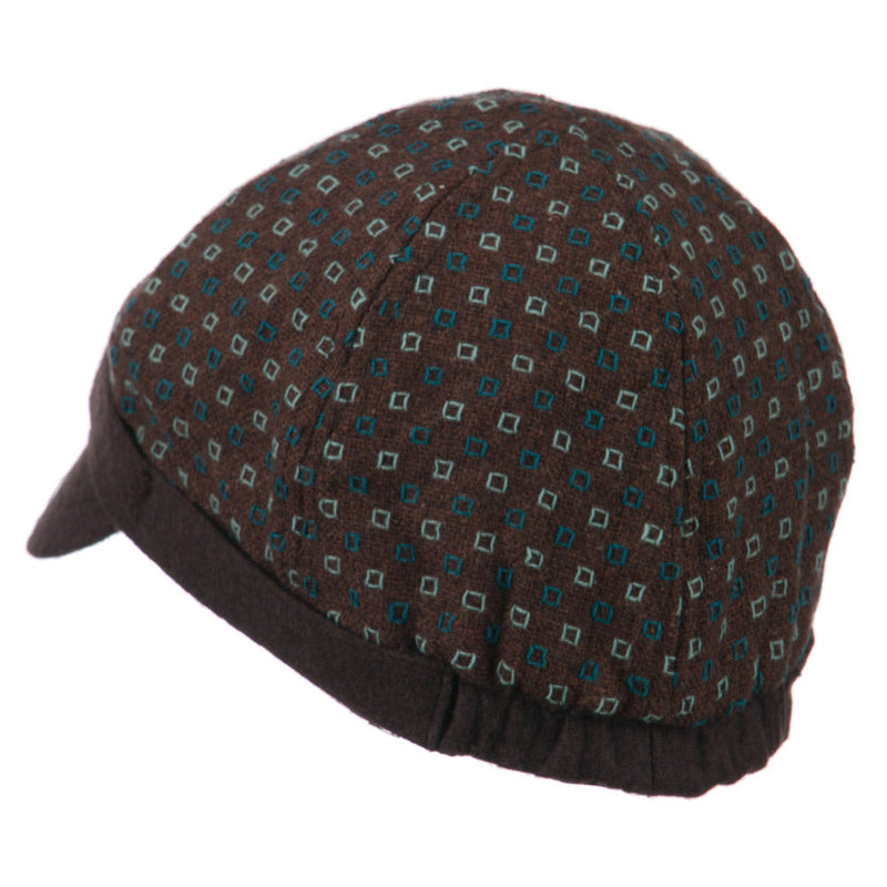 Muffy 6 Panel Round Buckle Cabbie Cap