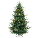 6 FT Pre-Lit Artificial Hinged Xmas Tree with 778 PVC and PE Branch Tips by LJGDeals