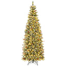 Pre-lit Artificial Pencil Christmas Tree with Pine Cones and Red Berries by LJGDeals