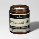 Malicious Women Co. Pregnant AF Soy Wax Candle 9oz Funny Aromatherapy Stress Relief Amber Jar Gift USA Multiple Scents