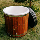 Premium 1-Person Fully-Assembled ThermoWood Cold Plunge Tub (SAK80914) by SAKSBY WHOLESALE