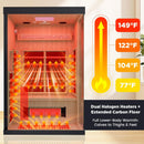 Thermora Pandora Premium 2-Person Indoor Infrared Sauna With Red Light Therapy And Himalayan Salt Rocks (SAK67305) by SAKSBY WHOLESALE