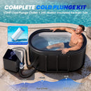 FCP Premium 2XL 148 Gal Cold Plunge Tub Kit With 1/3 HP Chiller, Filter, And Pump (SAK70245)