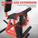 Rovix Premium 3-In-1 Multi-Functional Adjustable Leg Extension And Curl Machine For Lower Body Workouts (SAK21427) by SAKSBY WHOLESALE
