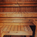 Premium 3-Person Outdoor Scandinavian ThermoWood Cube Sauna Kit With LED Lighting (SAK47582) by SAKSBY WHOLESALE