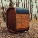 Premium 3-Person Outdoor Scandinavian ThermoWood Cube Sauna Kit With LED Lighting (SAK47582) by SAKSBY WHOLESALE