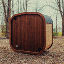 Premium 3-Person Outdoor Scandinavian ThermoWood Cube Sauna Kit With LED Lighting (SAK47582) by SAKSBY WHOLESALE