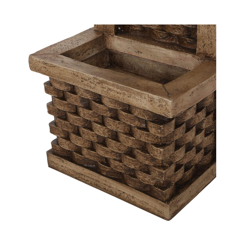 Premium 35 Inch Hand-Crafted Weather-Resistant Waterfall Fountain With LED Lights (SAK86757)