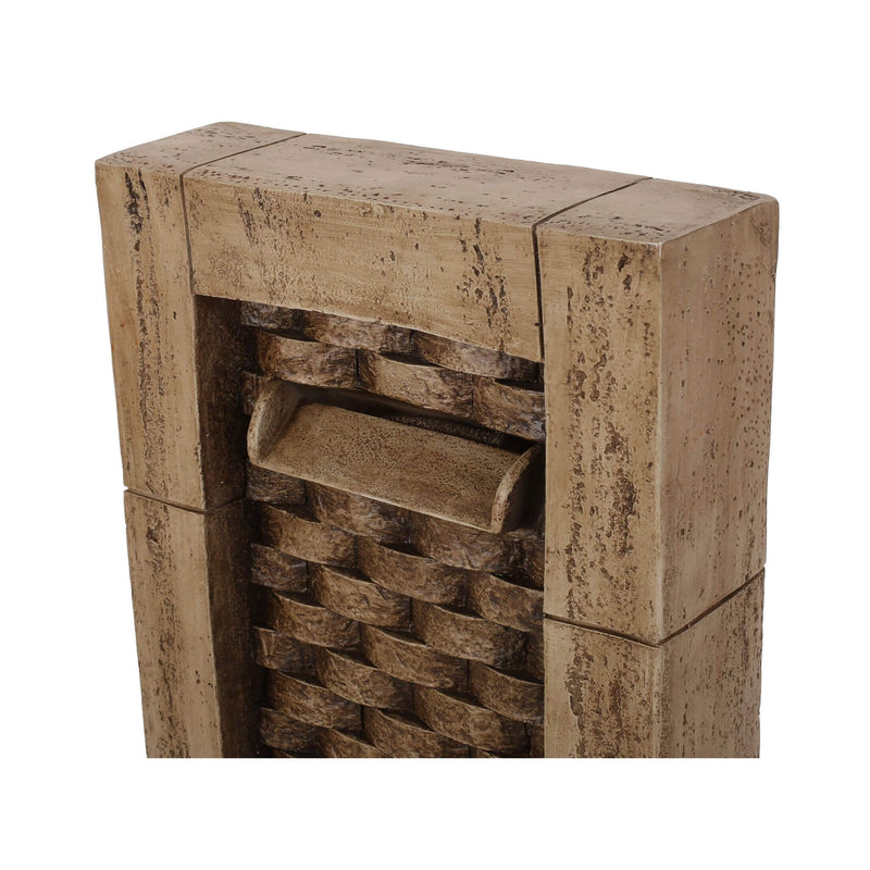 Premium 35 Inch Hand-Crafted Weather-Resistant Waterfall Fountain With LED Lights (SAK86757)