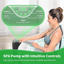 Premium Large 4-Person Inflatable Hot Tub Kit With 8-Color LED Lights (SAK20759) by SAKSBY WHOLESALE