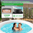 Premium Large 4-Person Inflatable Hot Tub Kit With 8-Color LED Lights (SAK20759) by SAKSBY WHOLESALE