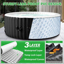 Premium Large 4-Person Inflatable Hot Tub Kit With 8-Color LED Lights (SAK20759) by SAKSBY WHOLESALE