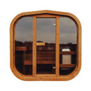 Premium 4-Person Outdoor Scandinavian ThermoWood Cube Sauna Kit With LED Lighting (SAK25470) by SAKSBY WHOLESALE