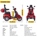 Premium 4-Wheel Electric Motorized Adults Travel Mobility Scooter For Adults, 800W (SAK94712)